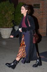 JENNA LOUISE COLEMAN Leaves Bowery Hotel in New York 01/10/2019
