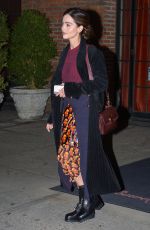 JENNA LOUISE COLEMAN Leaves Bowery Hotel in New York 01/10/2019