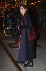 JENNA LOUISE COLEMAN Leaves Bowery Hotel in New York 01/10/2019