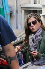 JENNIFER ANISTON Leaves Skin Care and Nail Salon in Beverly Hills 01/19/2019
