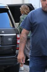 JENNIFER ANISTON Leaves Skin Care and Nail Salon in Beverly Hills 01/19/2019