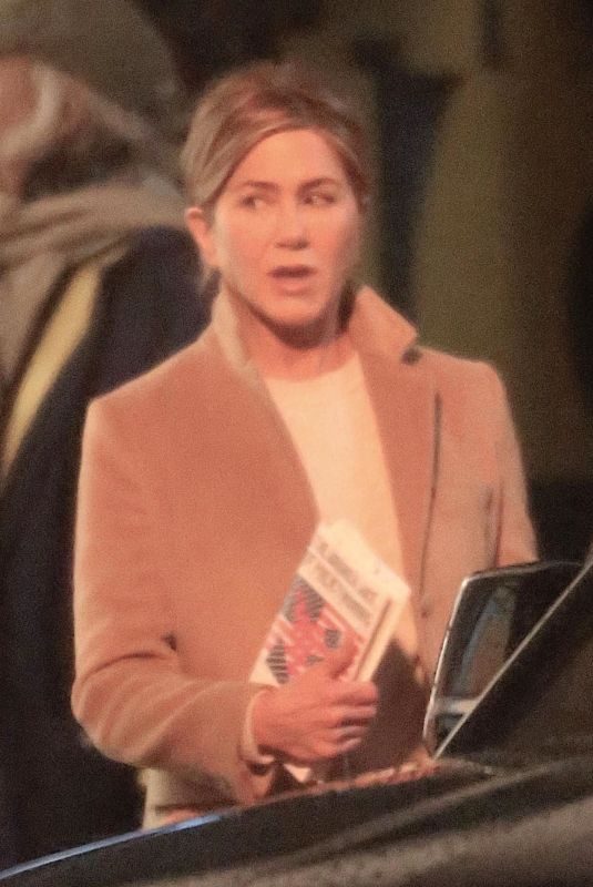 JENNIFER ANISTON on the Set of The Morning Show in Los Angeles 01/14/2019