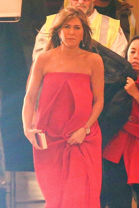 JENNIFER ANISTON on the Set of Top of the Morning Show n Los Angeles 01/20/2019