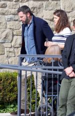 JENNIFER GARNER and Ben Affleck at a Church in Brentwood 01/20/2019