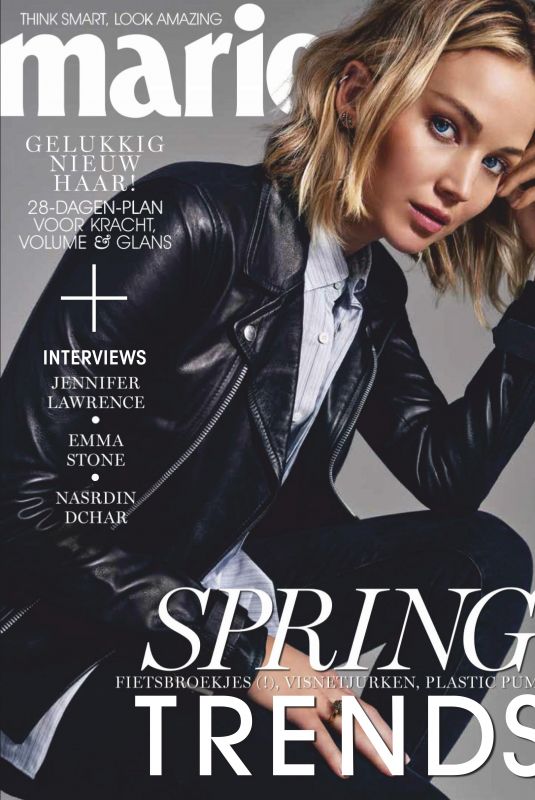 JENNIFER LAWRENCE in Marie Claire Magazine, Netherlands February 2019
