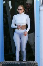 JENNIFER LOPEZ in Tights Leaves a Gym in Miami 01/19/2019