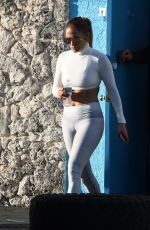 JENNIFER LOPEZ in Tights Leaves a Gym in Miami 01/19/2019