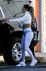 JENNIFER LOPEZ in Tights Leaves a Gym in Miami 01/19/2019