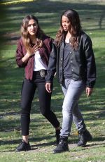 JESSICA ALBA and GABRIELLE UNION on the Set of L.A.