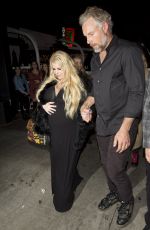 JESSICA SIMPSON and Erik Johnson Leaves Roxy in Los Angeles 01/18/2019