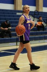 JORDYN JONES at Ace Family Celebrity Basketball Shootout for $100k in Chatsworth 01/11/2019
