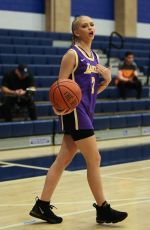 JORDYN JONES at Ace Family Celebrity Basketball Shootout for $100k in Chatsworth 01/11/2019