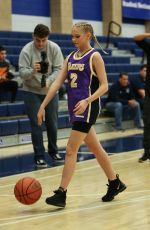 JORDYN JONES at Ace Family Celebrity Basketball Shootout for $100k in Chatsworth 01/11/2019