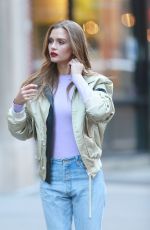 JOSEPHINE SKRIVER on the Set of Maybelline Commercial in New York 01/11/2019