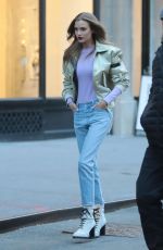 JOSEPHINE SKRIVER on the Set of Maybelline Commercial in New York 01/11/2019