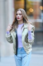 JOSEPHINE SKRIVER on the Set of Maybelline Commercial in New York 01/11/2019