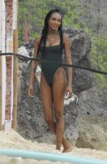 JOURDAN DUNN and CINDY BRUNA in Swimwear on the Beach in Bali 01/03/2019