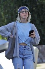JULIANNE HOUGH Makeup Free Out in Hollywood 01/27/2019