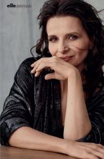 JULIETTE BINOCHE in Elle Magazine, Italy February 2019