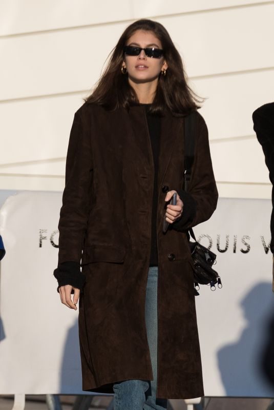 KAIA GERBER at Louis Vuitton Foundation in Paris 01/21/2019