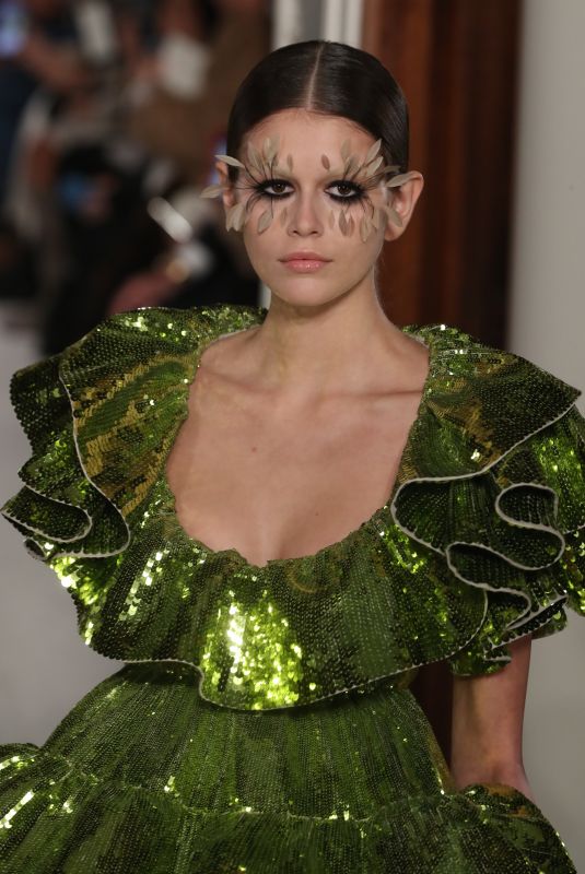 KAIA GERBER at Valentino Fashion Show in Paris, France 01/23/2019