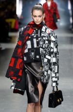 KAIA GERBER at Versace Runway Show at Milan Fashion Week 01/12/2019