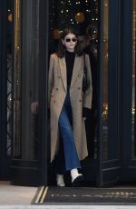 KAIA GERBER Leaves Her Hotel in Milan 01/12/2019