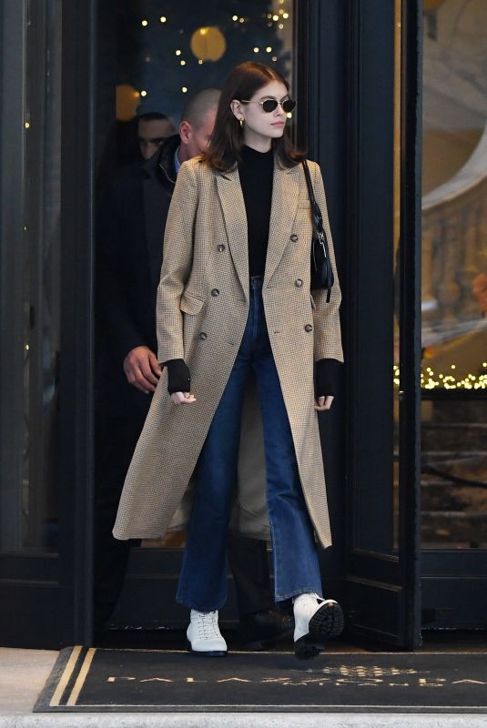KAIA GERBER Leaves Her Hotel in Milan 01/12/2019