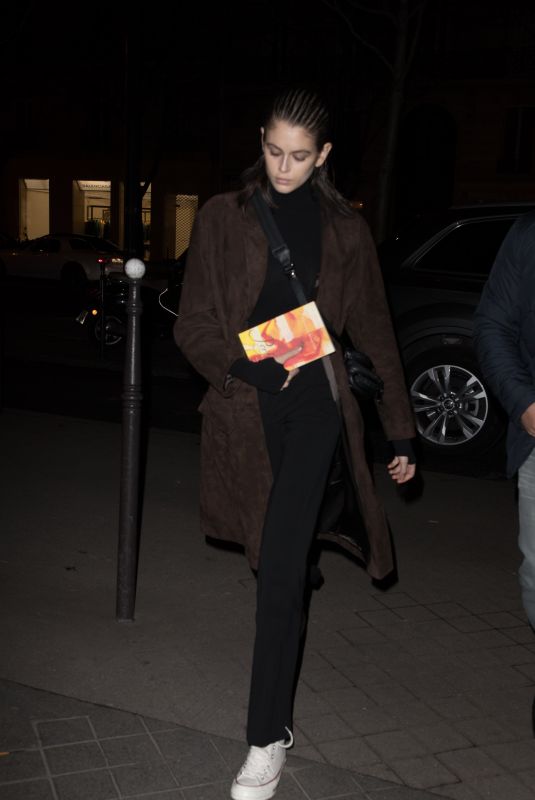 KAIA GERBER Night Out in Paris 01/20/2019