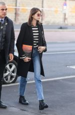 KAIA GERBER Out and About in Milan 01/13/2019
