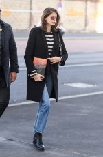 KAIA GERBER Out and About in Milan 01/13/2019