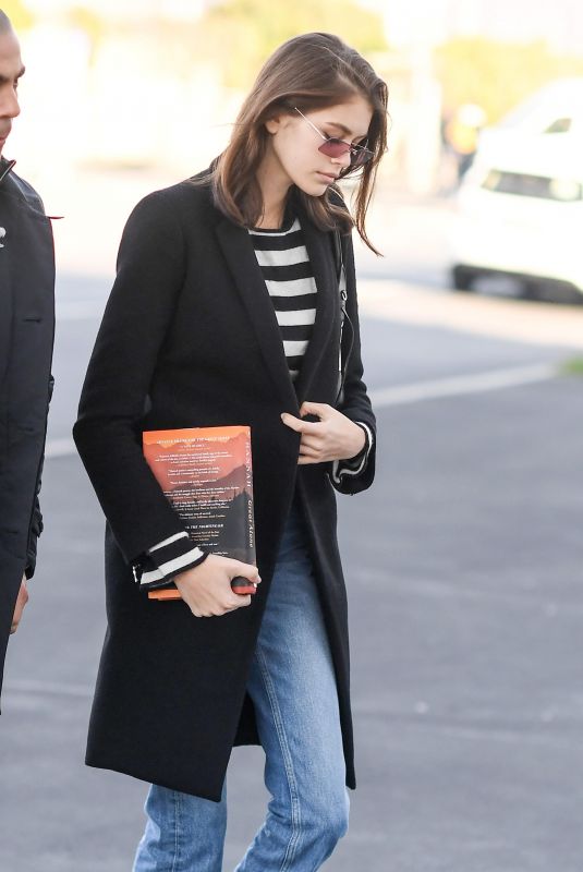 KAIA GERBER Out and About in Milan 01/13/2019