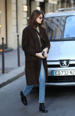 KAIA GERBER Out and About in Paris 01/18/2019