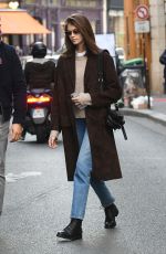KAIA GERBER Out and About in Paris 01/18/2019