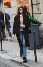 KAIA GERBER Out and About in Paris 01/18/2019