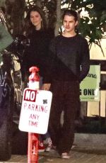 KAIA GERBER Out for Dinner in Malibu 01/28/2019