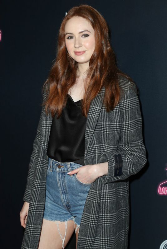 KAREN GILLAN at The Unicorn Premiere in Hollywood 01/10/2019