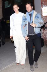 KARLIE KLOSS and Derek Blasberg Leaves Chrome Hearts & Louis Vuitton Dinner in New York 01/09/2019