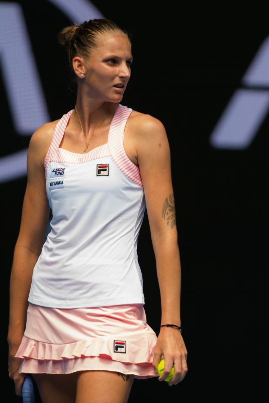 KAROLINA PLISKOVA at 2019 Australian Open at Melbourne Park 01/15/2019