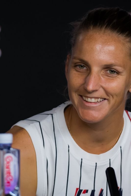 KAROLINA PLISKOVA at 2019 Australian Open Press Conference in Melbourne 01/19/2019