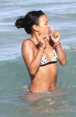 KARRUECHE TRAN in Bikini at a Beach in Miami 01/02/2019