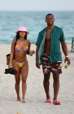 KARRUECHE TRAN in Bikini at a Beach in Miami 01/04/2019