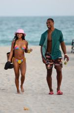 KARRUECHE TRAN in Bikini at a Beach in Miami 01/04/2019