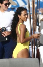 KARRUECHE TRAN in Swimsuit on the Beach in Miami 01/03/2019