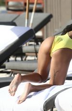 KARRUECHE TRAN in Swimsuit on the Beach in Miami 01/03/2019