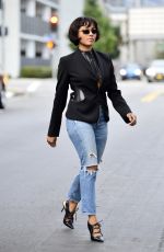KAT GRAHAM in Ripped Jeans Out in Los Angeles 01/15/2019