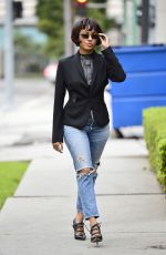 KAT GRAHAM in Ripped Jeans Out in Los Angeles 01/15/2019