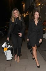 KATE and LOTTIE MOSS at La Famiglia Restaurant in London 01/09/2019