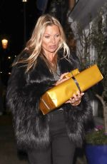 KATE and LOTTIE MOSS at La Famiglia Restaurant in London 01/09/2019