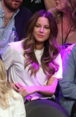 KATE BECKINSALE and Stephen Simbari at LA Lakers Game in Los Angeles 01/13/2019